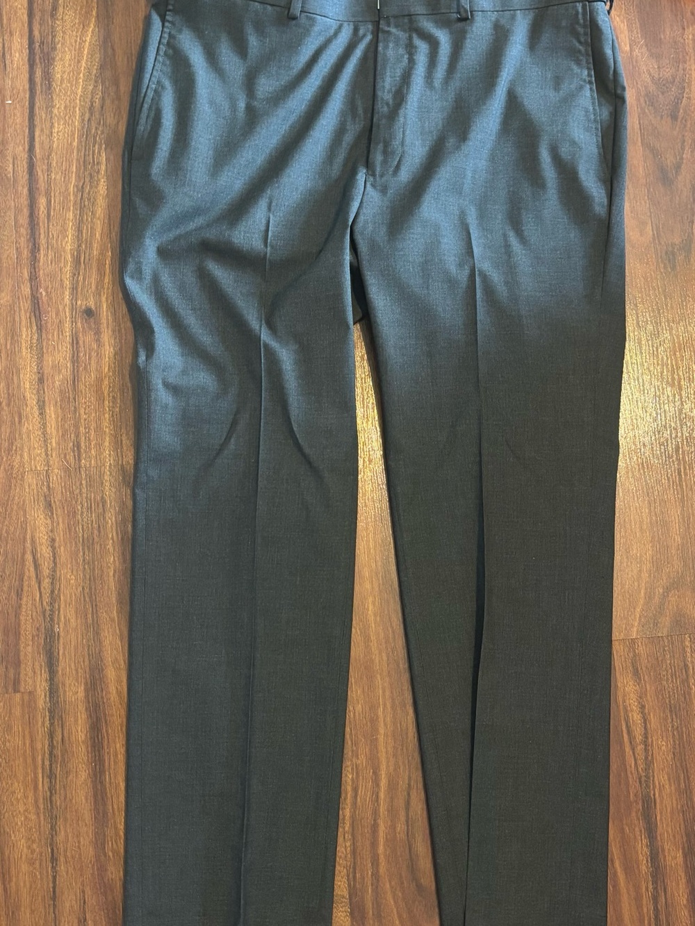 Saddlebred Black Dress Pants with Subtle Stripe